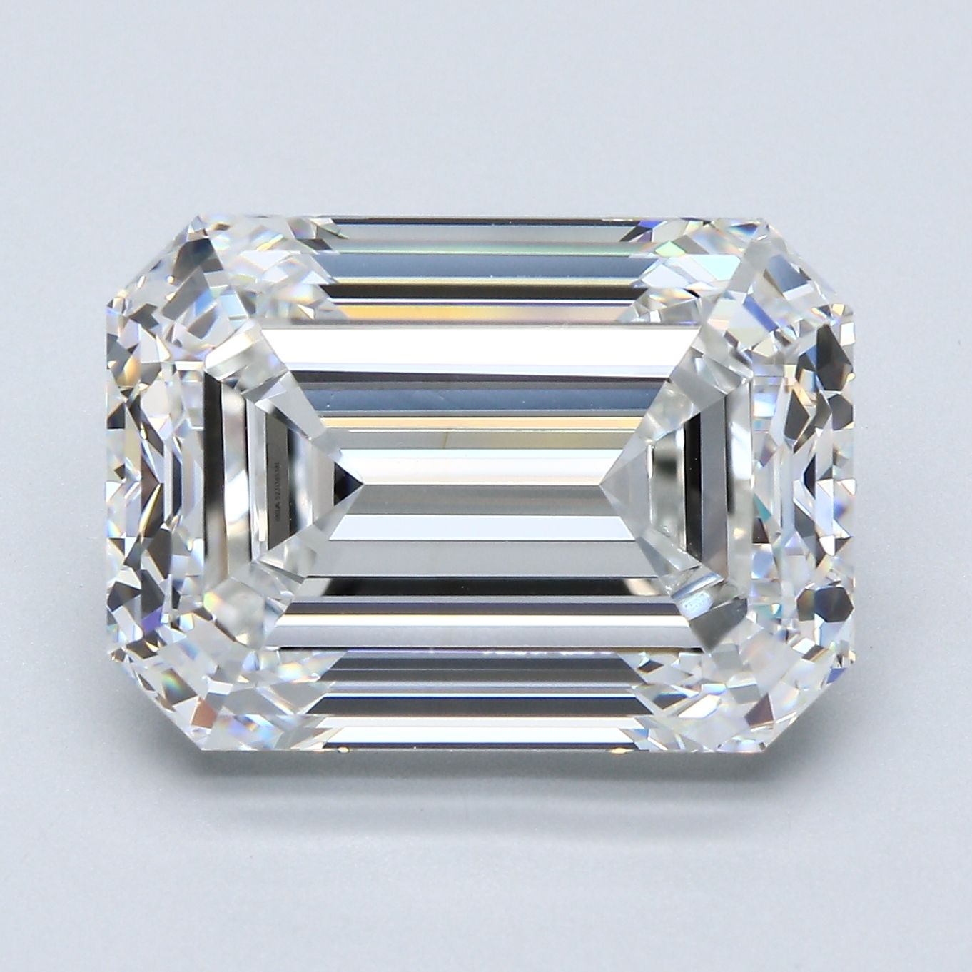 A large diamond is sitting on top of the table.